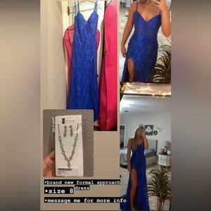 Formal approach prom dress. Size 8. Never worn.